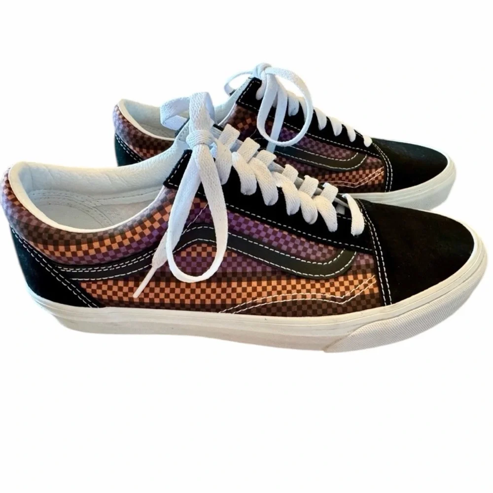 Vans Old Skool Tileboard in Black Orange Purple‎ New 11.5 - Picture 2 of 9